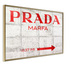 Poster - Prada (Red)  - goud