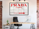 Poster - Prada (Red)  - zwart