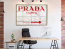 Poster - Prada (Red)  - goud