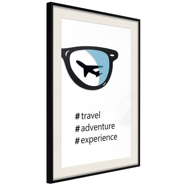 Poster - Life Goals  - zwart passepartout