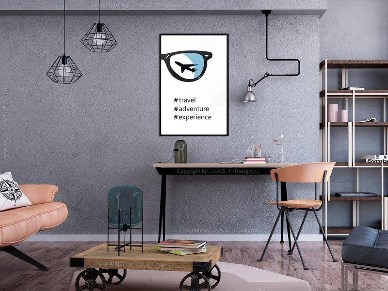 Poster - Life Goals  - zwart