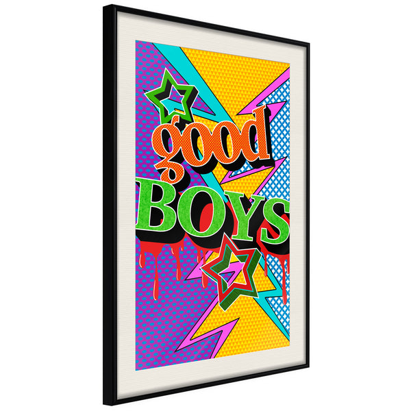 Poster - Good Boys  - zwart passepartout