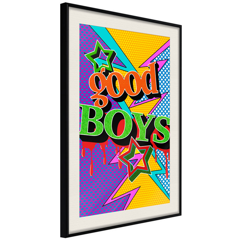 Poster - Good Boys  - zwart passepartout