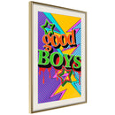 Poster - Good Boys  - goud passepartout