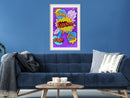 Poster - Kaboom! Boom! Pow!  - wit passepartout