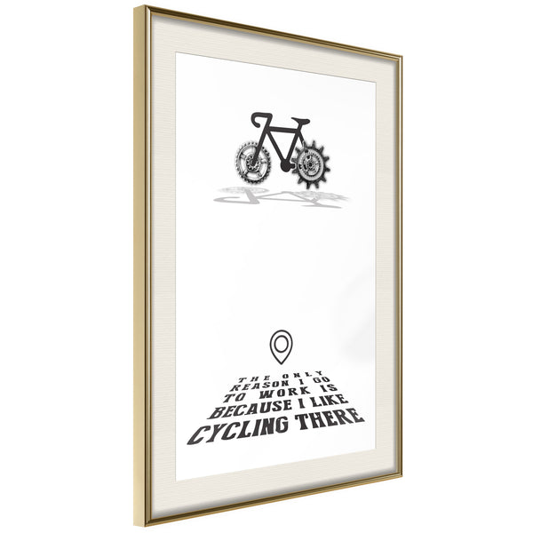 Poster - Good Motivation  - goud passepartout