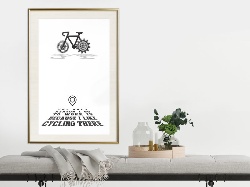 Poster - Good Motivation  - goud passepartout