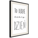 Poster - Good Day  - zwart passepartout