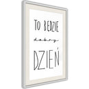 Poster - Good Day  - wit passepartout