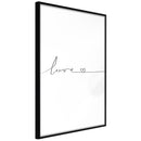 Poster - Love Pulse  - zwart