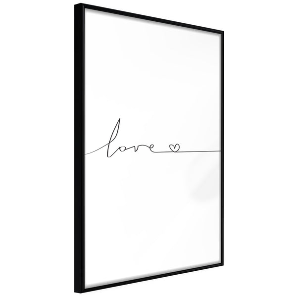 Poster - Love Pulse  - zwart