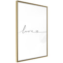 Poster - Love Pulse  - goud