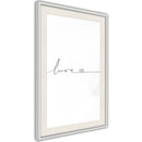 Poster - Love Pulse  - wit passepartout