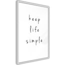 Poster - Simple Life  - wit