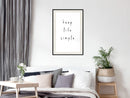 Poster - Simple Life  - zwart passepartout