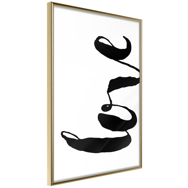 Poster - Love Sideways  - goud
