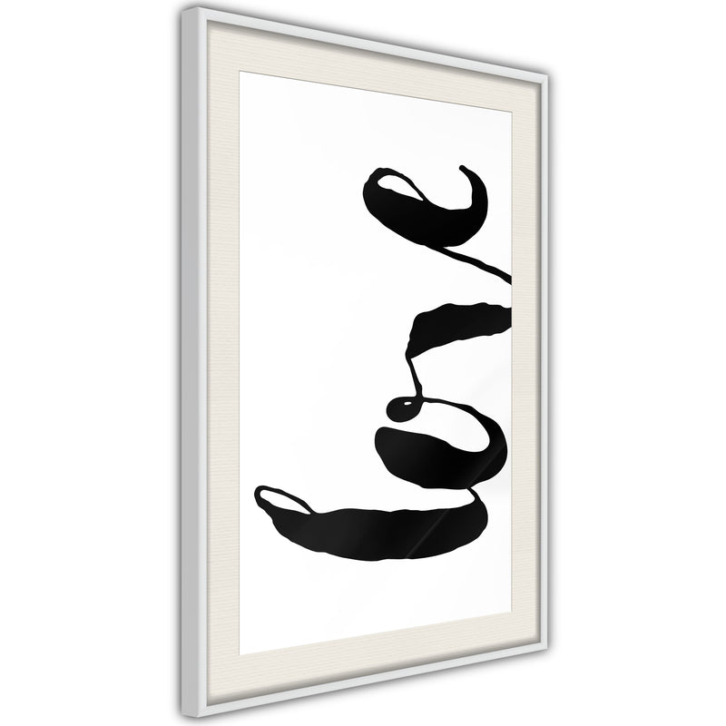 Poster - Love Sideways  - wit passepartout