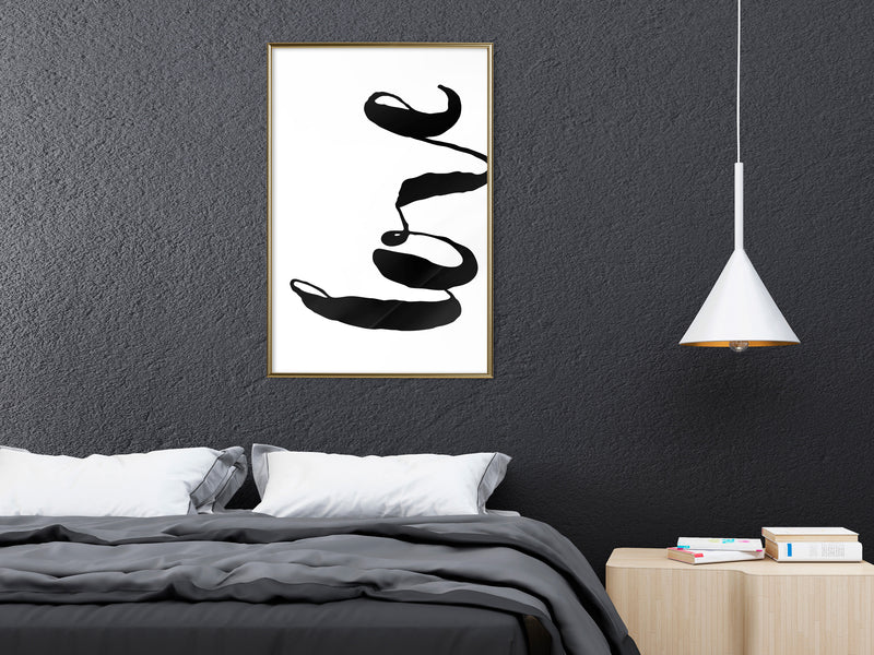 Poster - Love Sideways  - goud