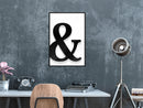 Poster - Ampersand's Shadow  - zwart