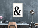 Poster - Ampersand's Shadow  - wit passepartout