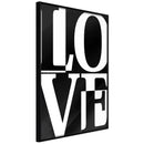 Poster - Love Chessboard  - zwart