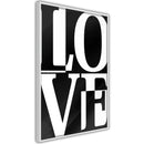 Poster - Love Chessboard  - wit