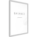 Poster - Seek a Balance  - wit