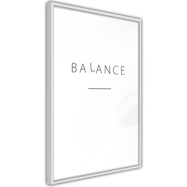 Poster - Seek a Balance  - wit