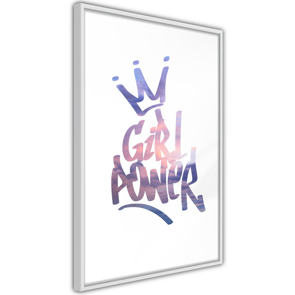 Poster - Girl Power  - wit