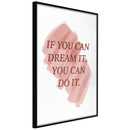 Poster - Dreams Lead to Success  - zwart