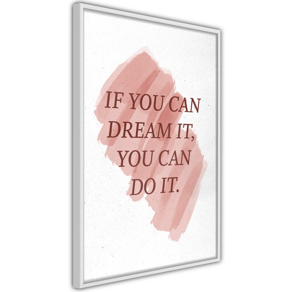 Poster - Dreams Lead to Success  - wit