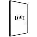 Poster - Simple Love  - zwart