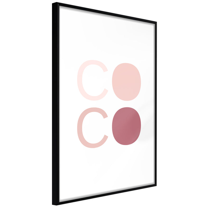 Poster - Different Shades of Coco  - zwart