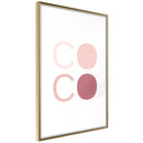 Poster - Different Shades of Coco  - goud