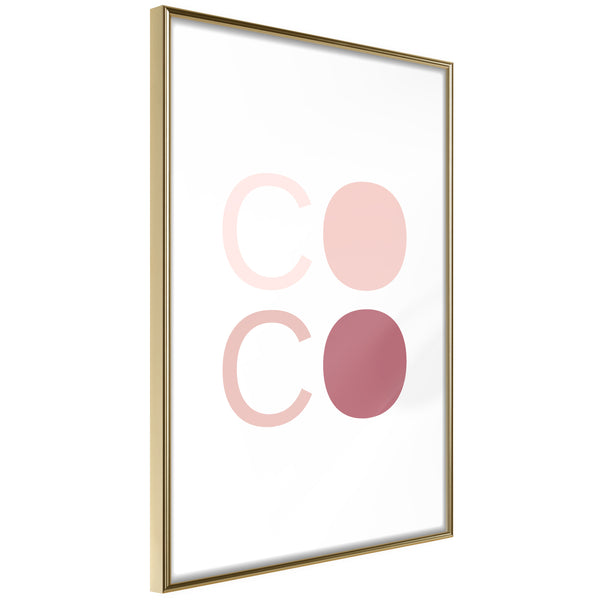 Poster - Different Shades of Coco  - goud