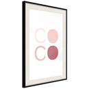 Poster - Different Shades of Coco  - zwart passepartout