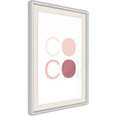 Poster - Different Shades of Coco  - wit passepartout