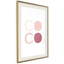 Poster - Different Shades of Coco  - goud passepartout