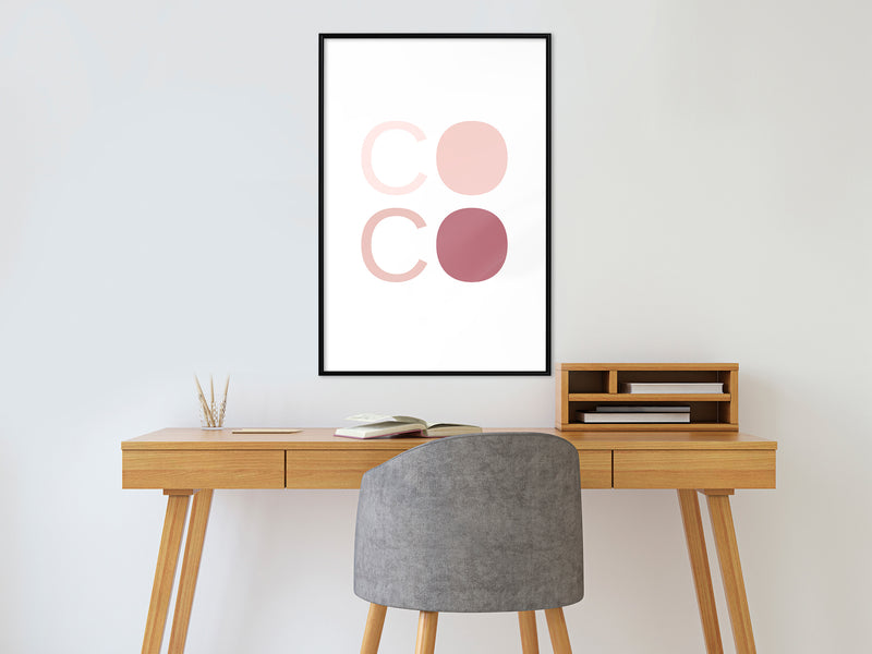 Poster - Different Shades of Coco  - zwart
