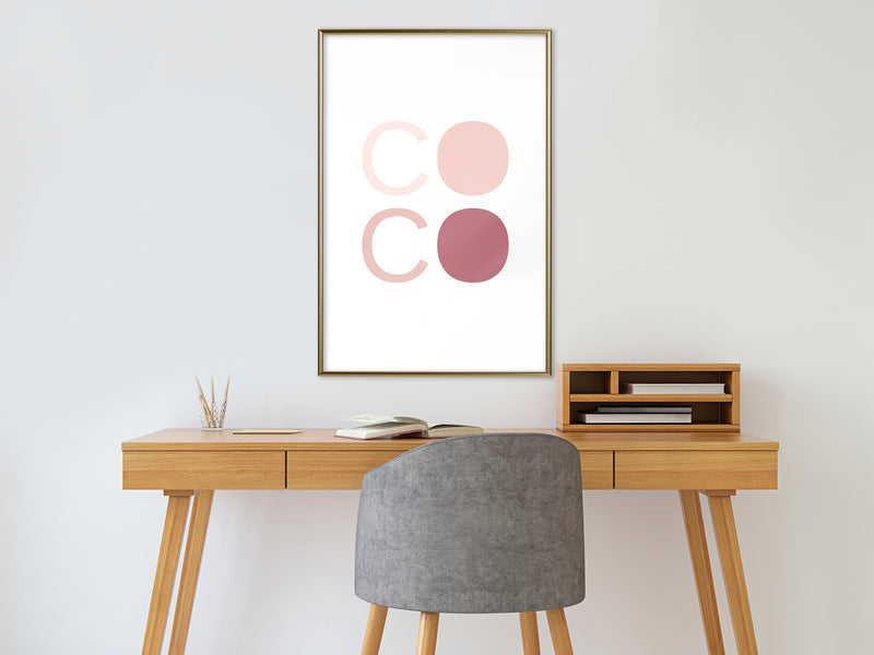 Poster - Different Shades of Coco  - goud