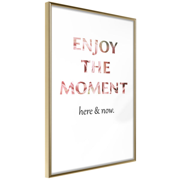 Poster - Here and Now  - goud