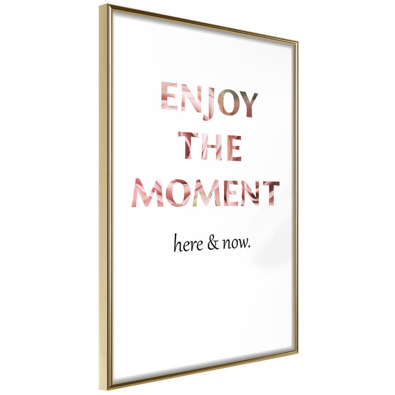 Poster - Here and Now  - goud