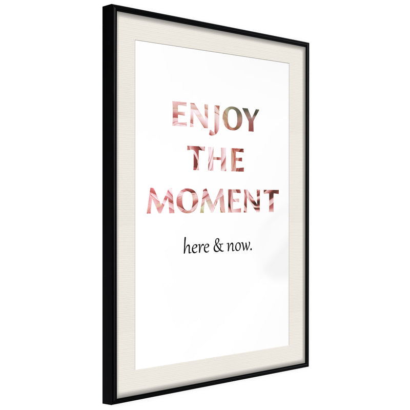 Poster - Here and Now  - zwart passepartout