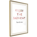 Poster - Here and Now  - goud passepartout