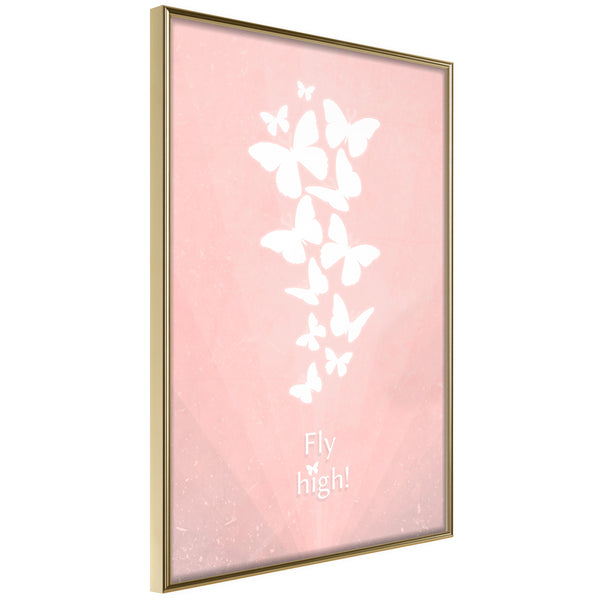 Poster - Butterfly Dream  - goud