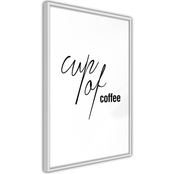 Poster - Caffeine Needed  - wit
