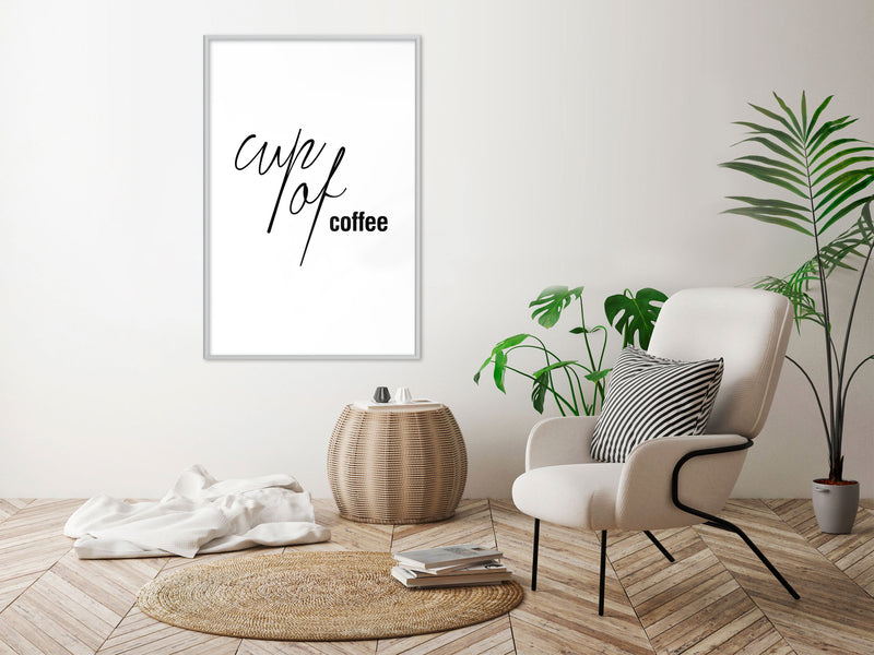 Poster - Caffeine Needed  - wit