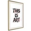 Poster - Art  - goud passepartout