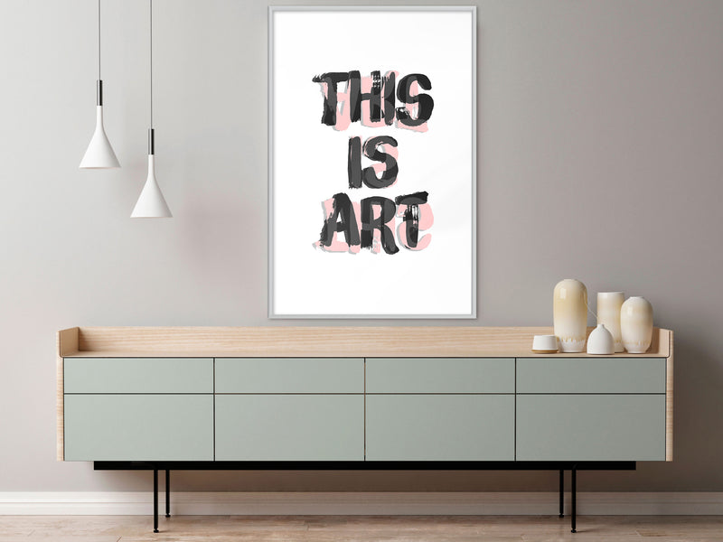 Poster - Art  - wit