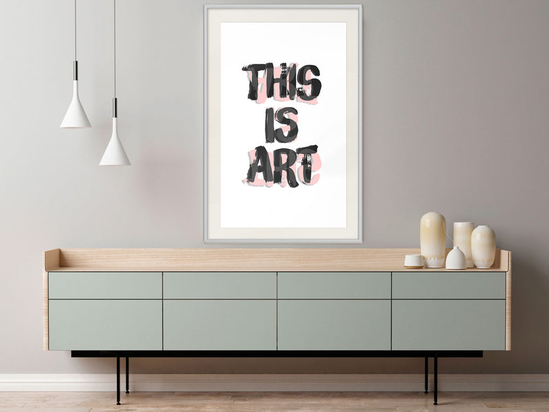 Poster - Art  - wit passepartout